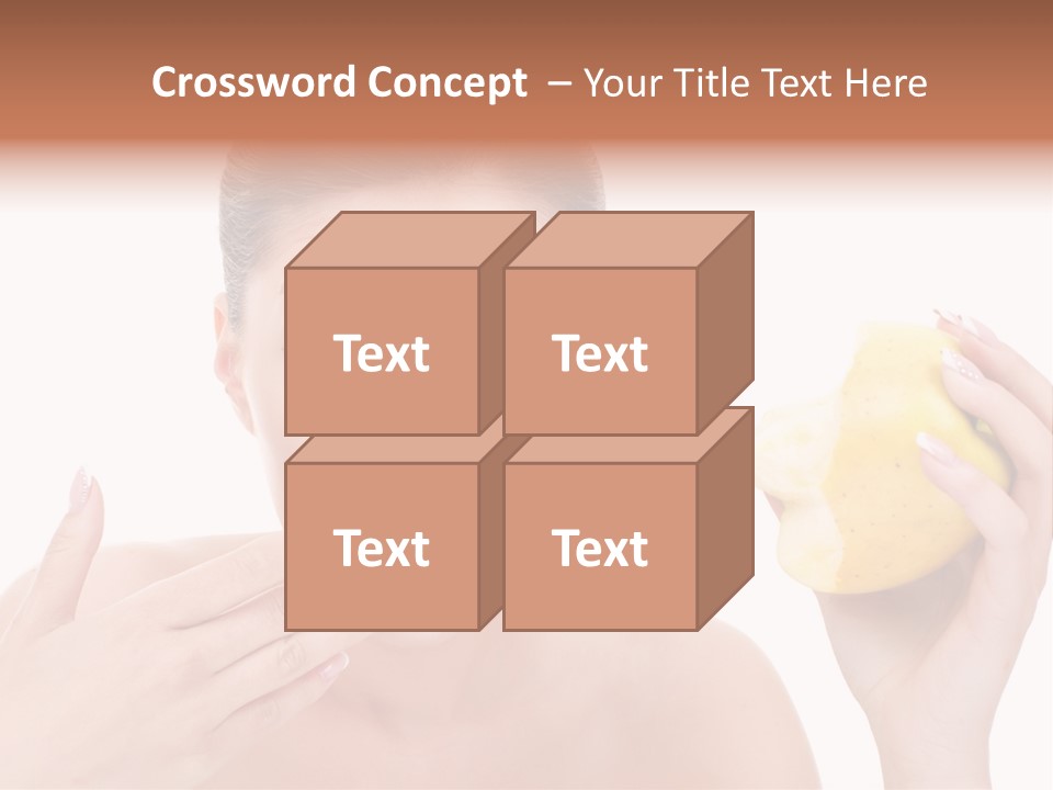 Portrait Eating Beautiful PowerPoint Template