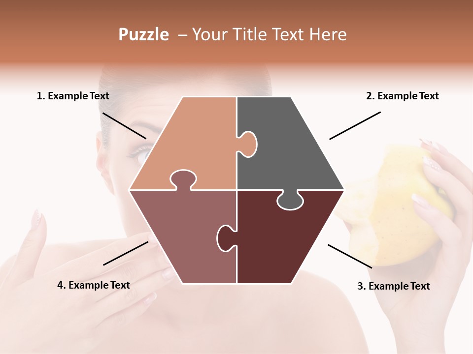 Portrait Eating Beautiful PowerPoint Template