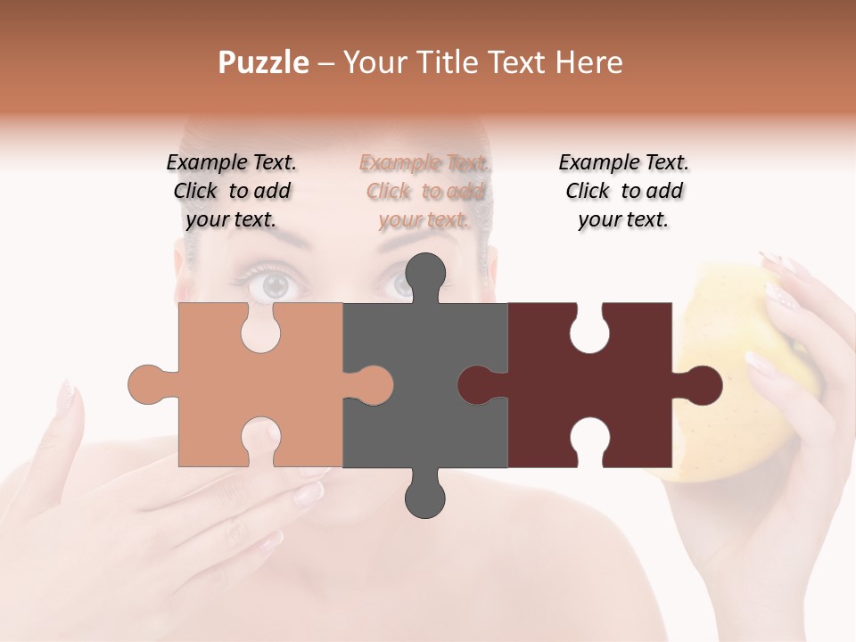 Portrait Eating Beautiful PowerPoint Template