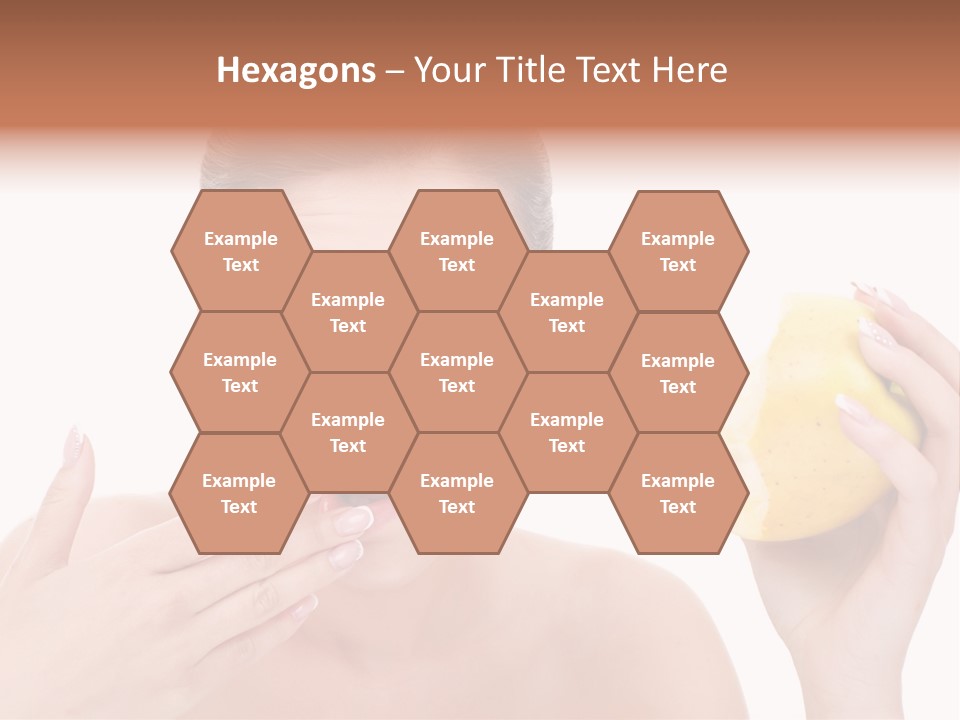 Portrait Eating Beautiful PowerPoint Template