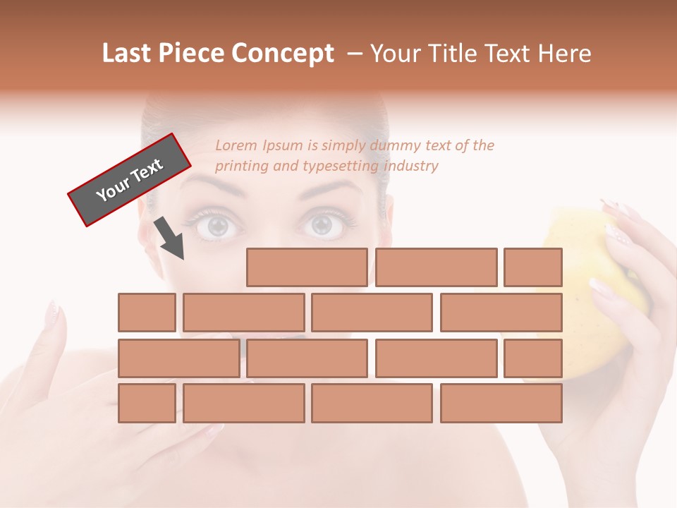 Portrait Eating Beautiful PowerPoint Template