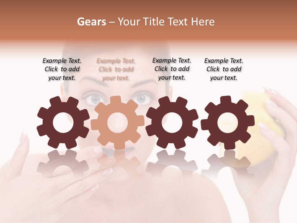 Portrait Eating Beautiful PowerPoint Template