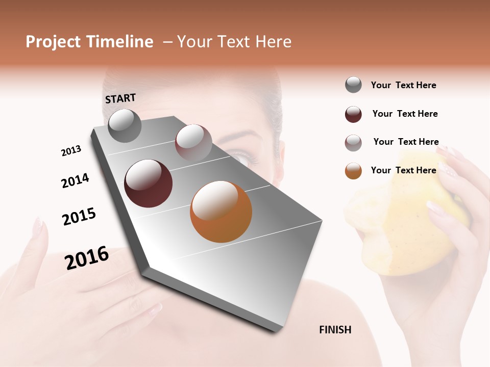 Portrait Eating Beautiful PowerPoint Template