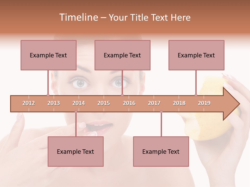 Portrait Eating Beautiful PowerPoint Template