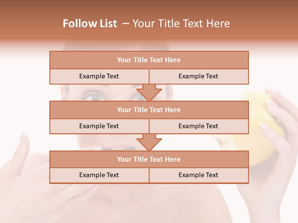 Portrait Eating Beautiful PowerPoint Template