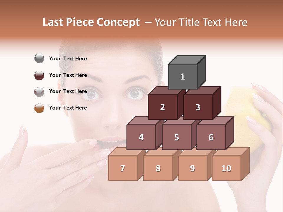 Portrait Eating Beautiful PowerPoint Template