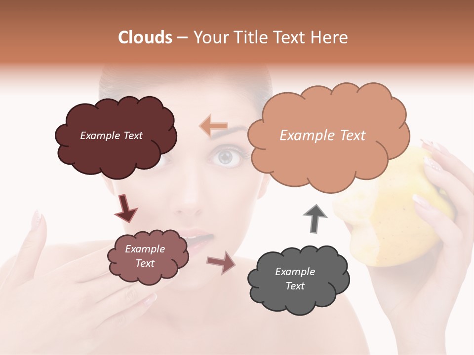 Portrait Eating Beautiful PowerPoint Template