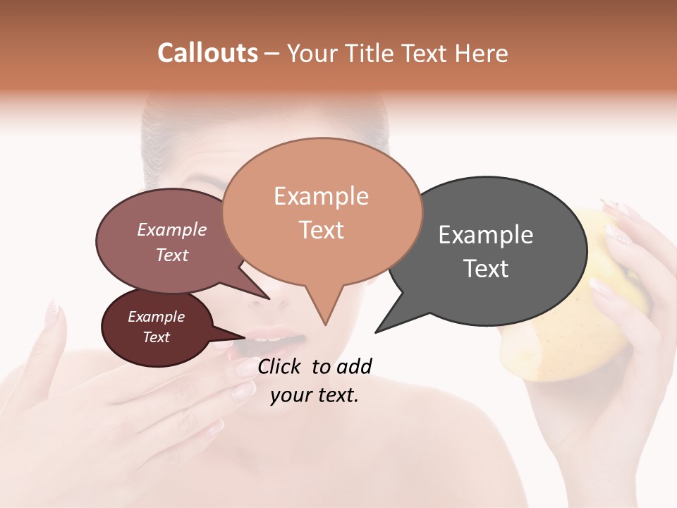 Portrait Eating Beautiful PowerPoint Template