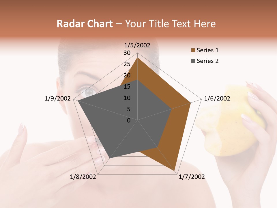 Portrait Eating Beautiful PowerPoint Template