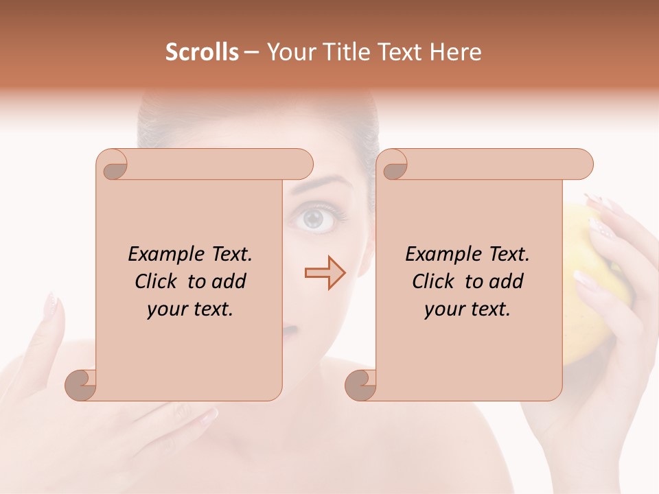 Portrait Eating Beautiful PowerPoint Template