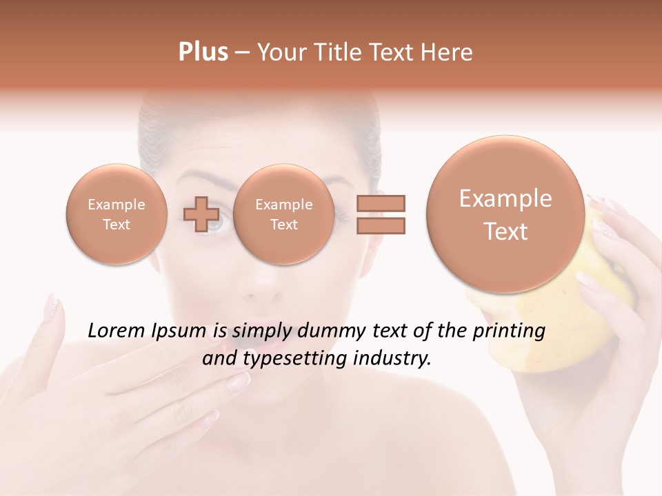 Portrait Eating Beautiful PowerPoint Template