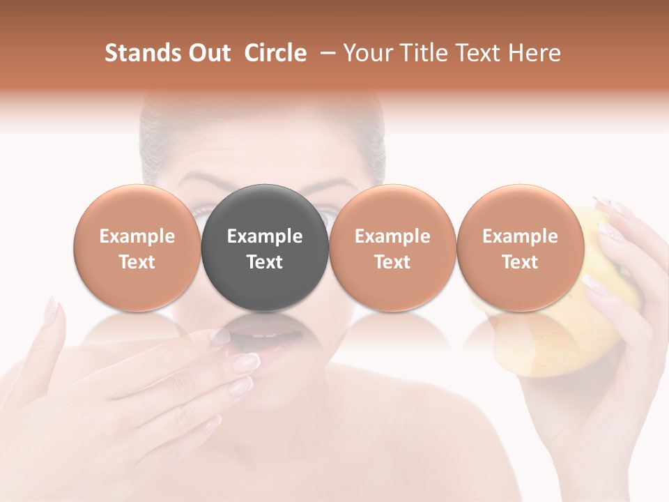 Portrait Eating Beautiful PowerPoint Template