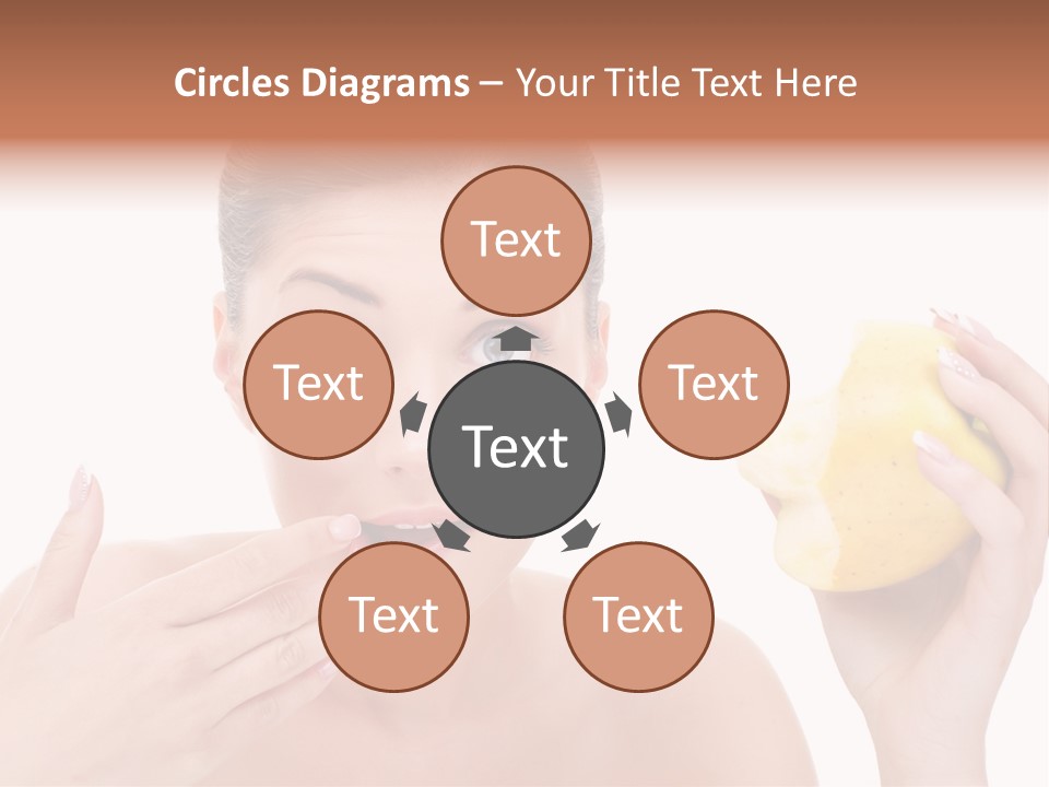 Portrait Eating Beautiful PowerPoint Template