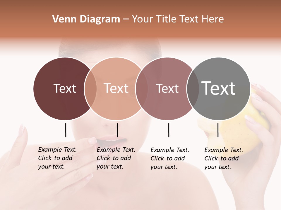 Portrait Eating Beautiful PowerPoint Template