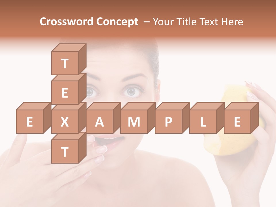 Portrait Eating Beautiful PowerPoint Template