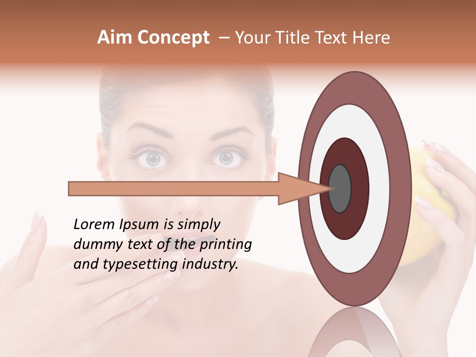 Portrait Eating Beautiful PowerPoint Template