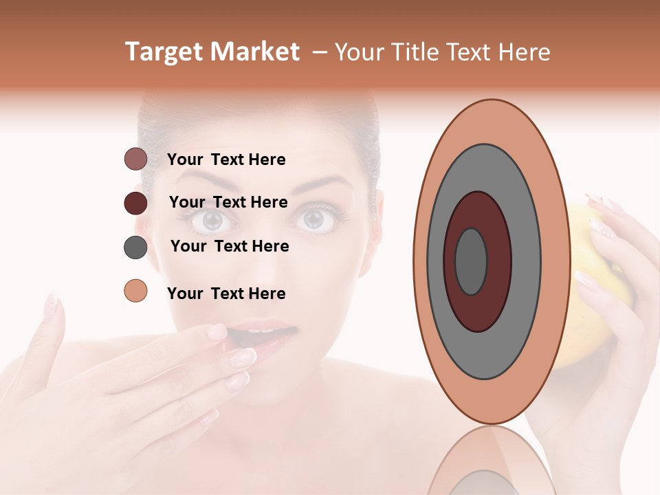 Portrait Eating Beautiful PowerPoint Template