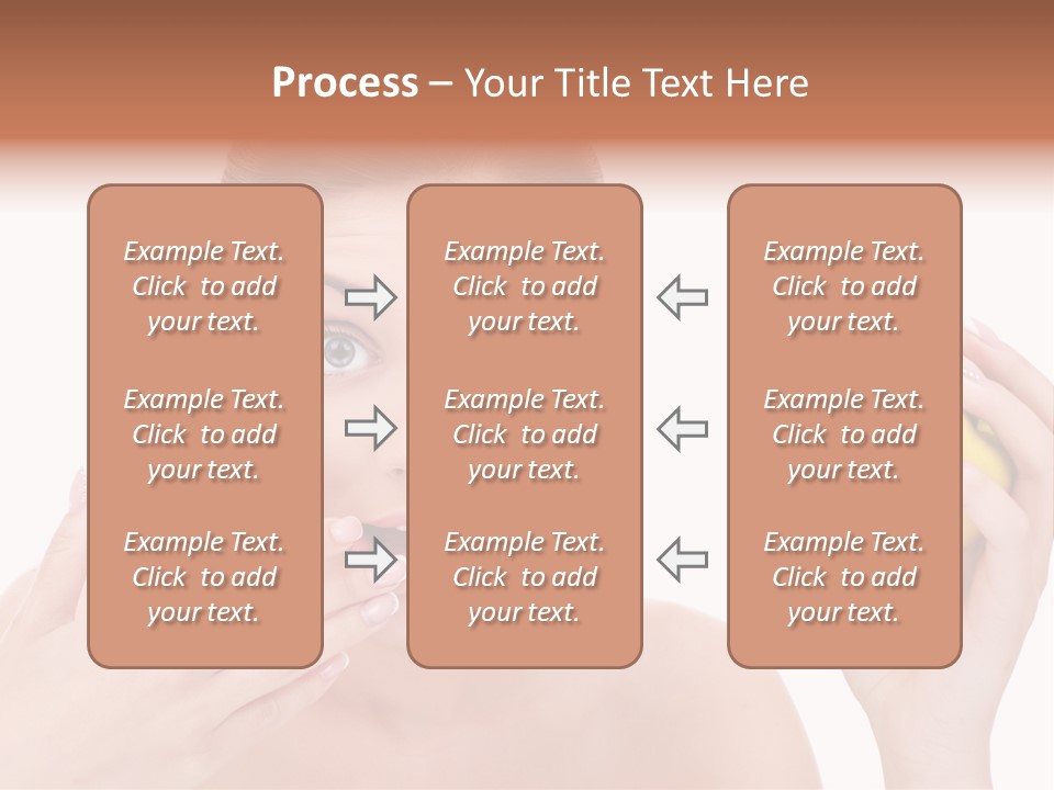 Portrait Eating Beautiful PowerPoint Template