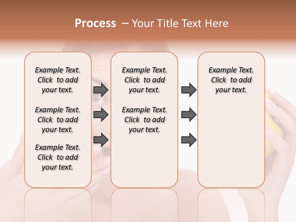 Portrait Eating Beautiful PowerPoint Template
