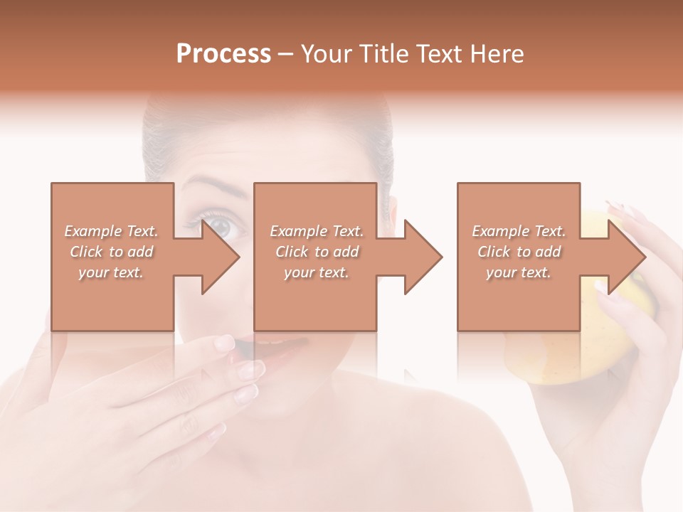 Portrait Eating Beautiful PowerPoint Template