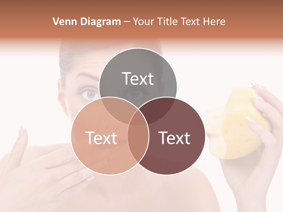 Portrait Eating Beautiful PowerPoint Template