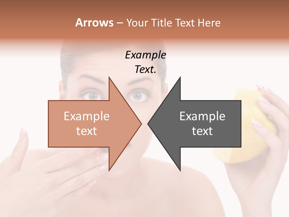 Portrait Eating Beautiful PowerPoint Template