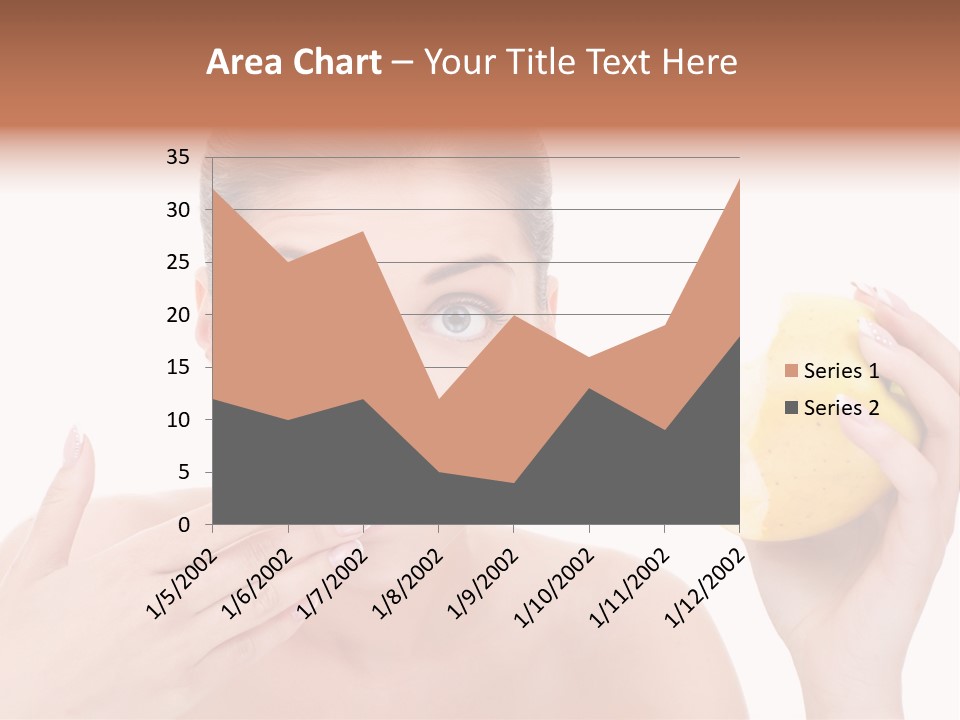 Portrait Eating Beautiful PowerPoint Template