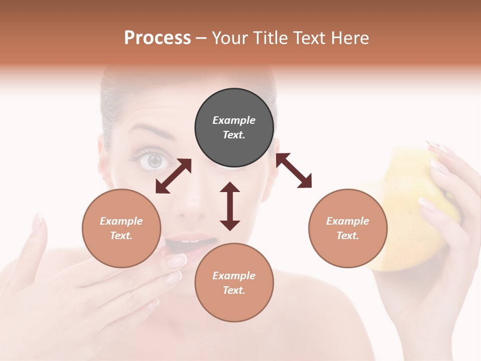 Portrait Eating Beautiful PowerPoint Template