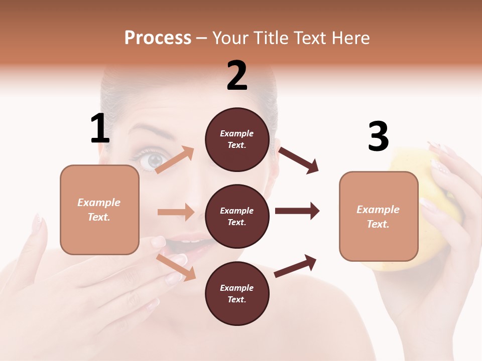 Portrait Eating Beautiful PowerPoint Template