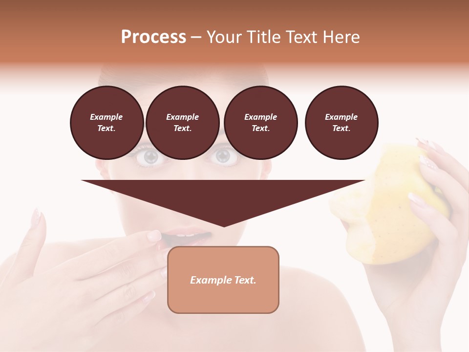 Portrait Eating Beautiful PowerPoint Template