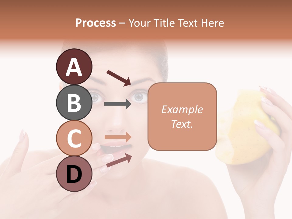 Portrait Eating Beautiful PowerPoint Template