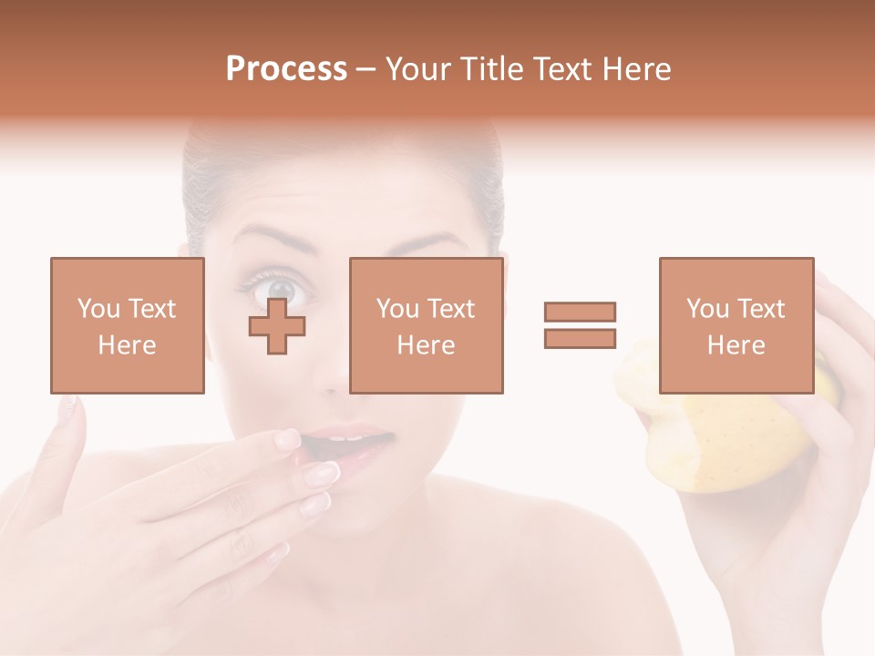 Portrait Eating Beautiful PowerPoint Template