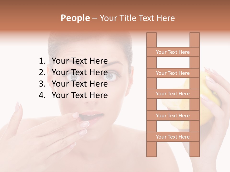 Portrait Eating Beautiful PowerPoint Template