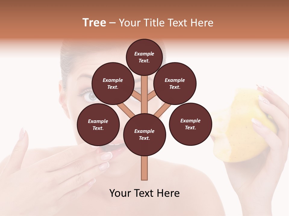 Portrait Eating Beautiful PowerPoint Template