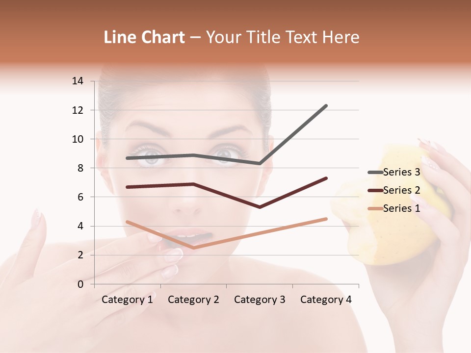 Portrait Eating Beautiful PowerPoint Template