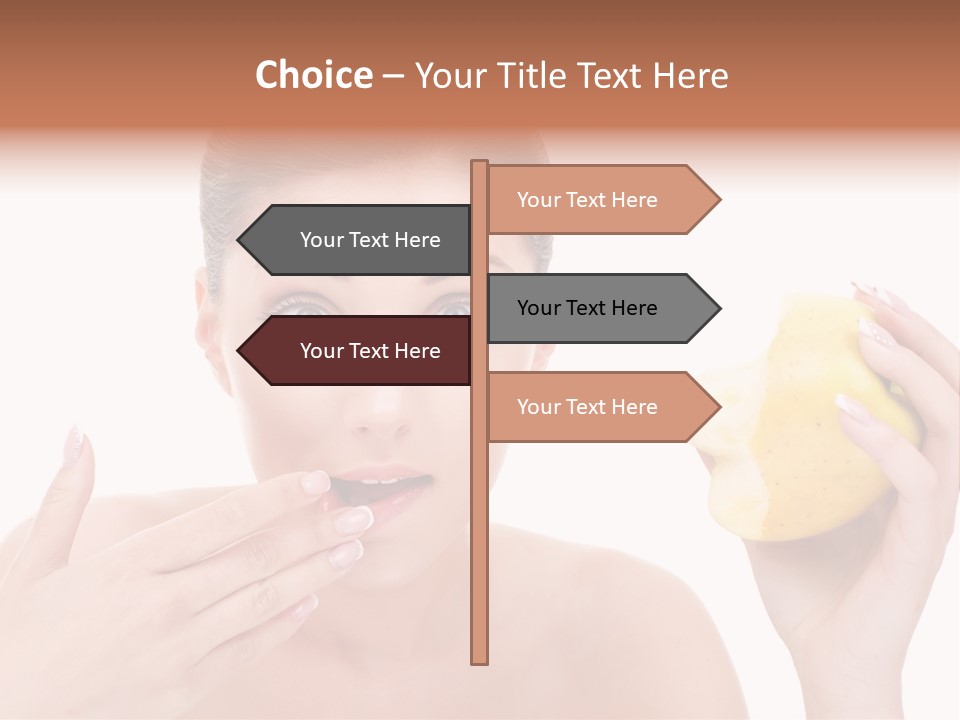 Portrait Eating Beautiful PowerPoint Template