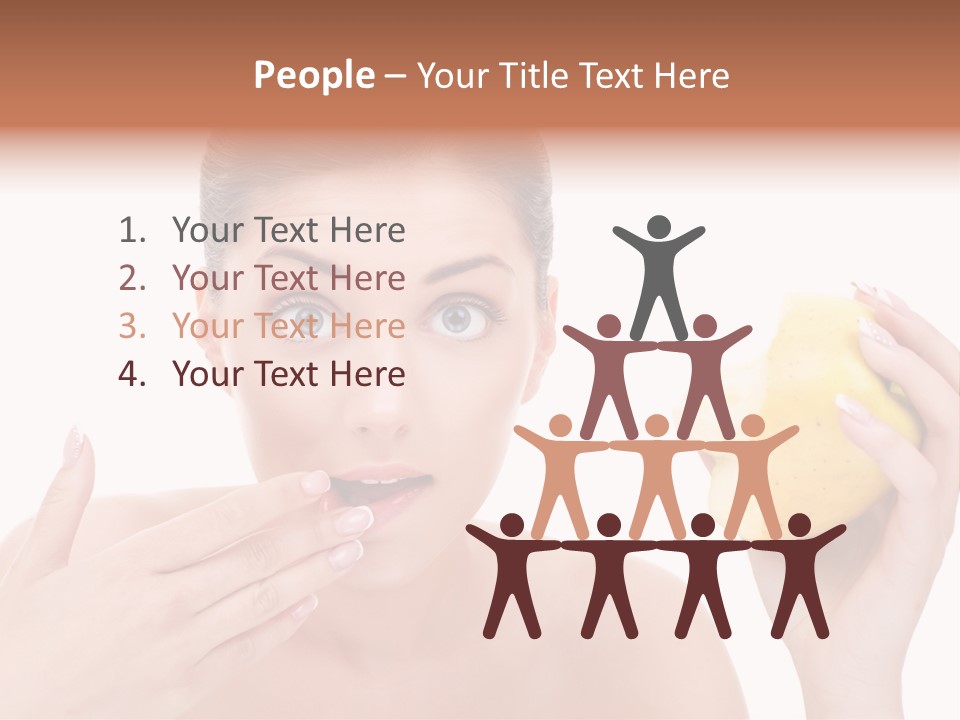 Portrait Eating Beautiful PowerPoint Template