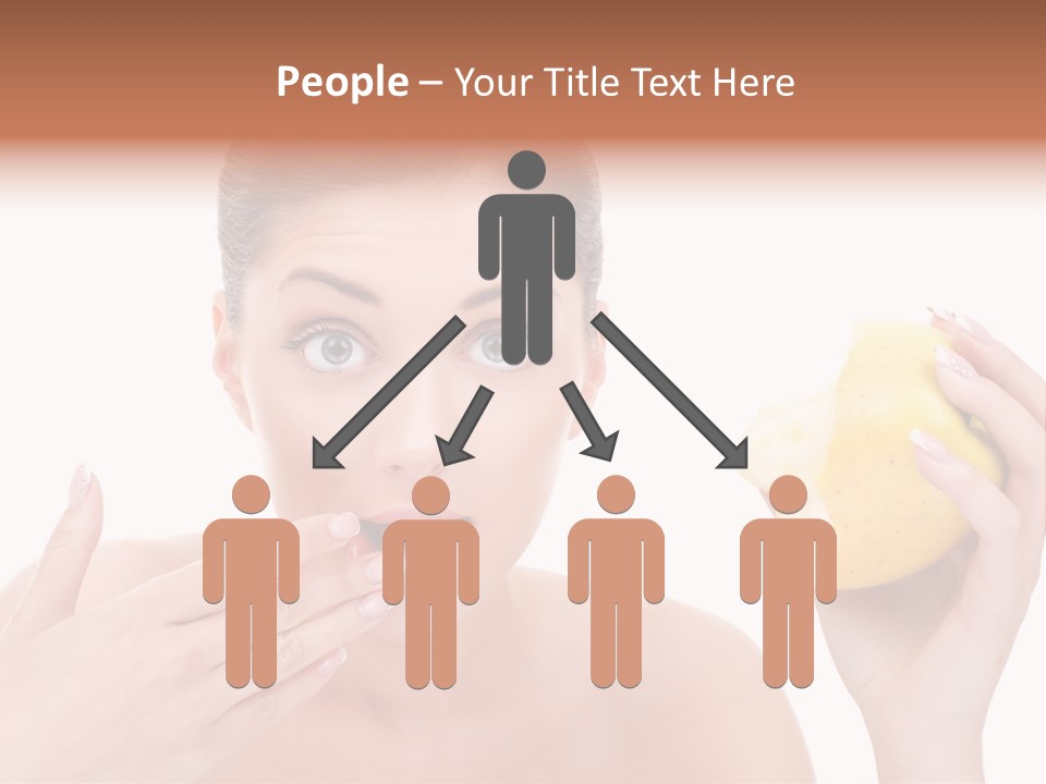 Portrait Eating Beautiful PowerPoint Template