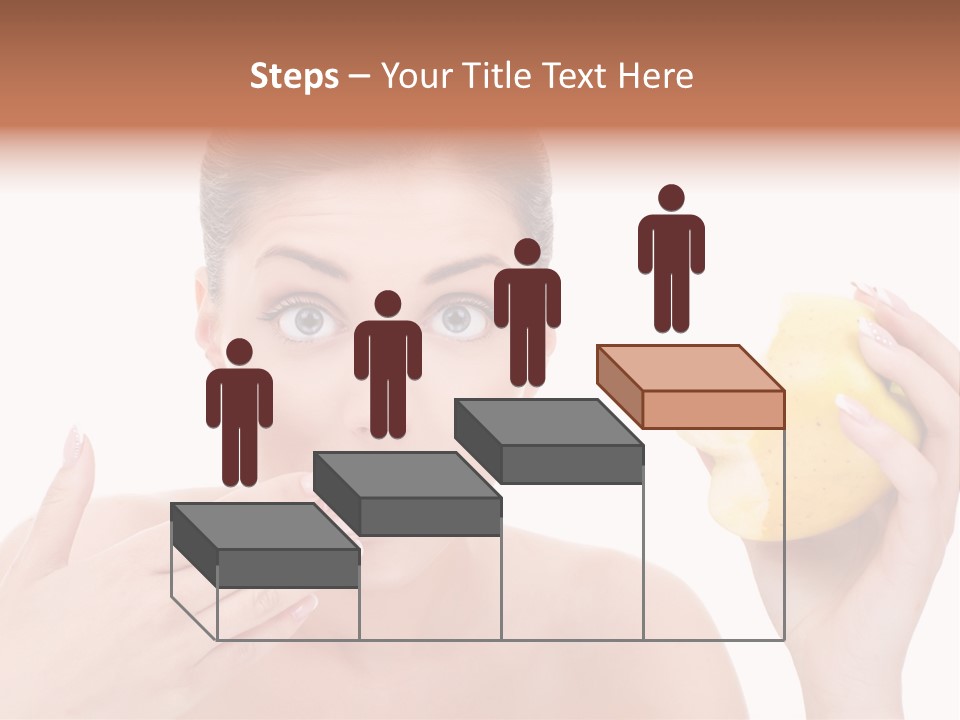 Portrait Eating Beautiful PowerPoint Template