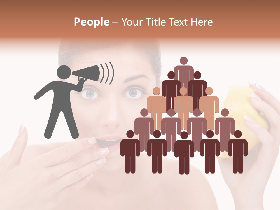 Portrait Eating Beautiful PowerPoint Template