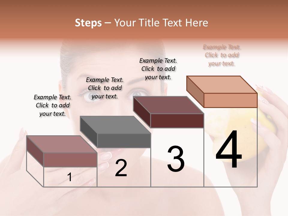 Portrait Eating Beautiful PowerPoint Template