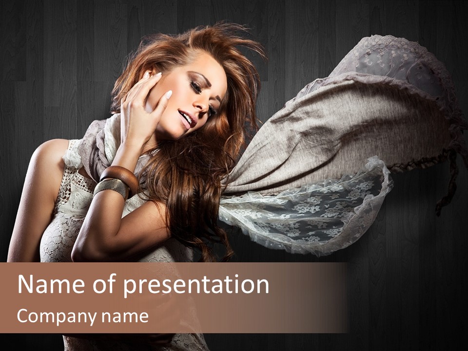 Conference Chair People PowerPoint Template