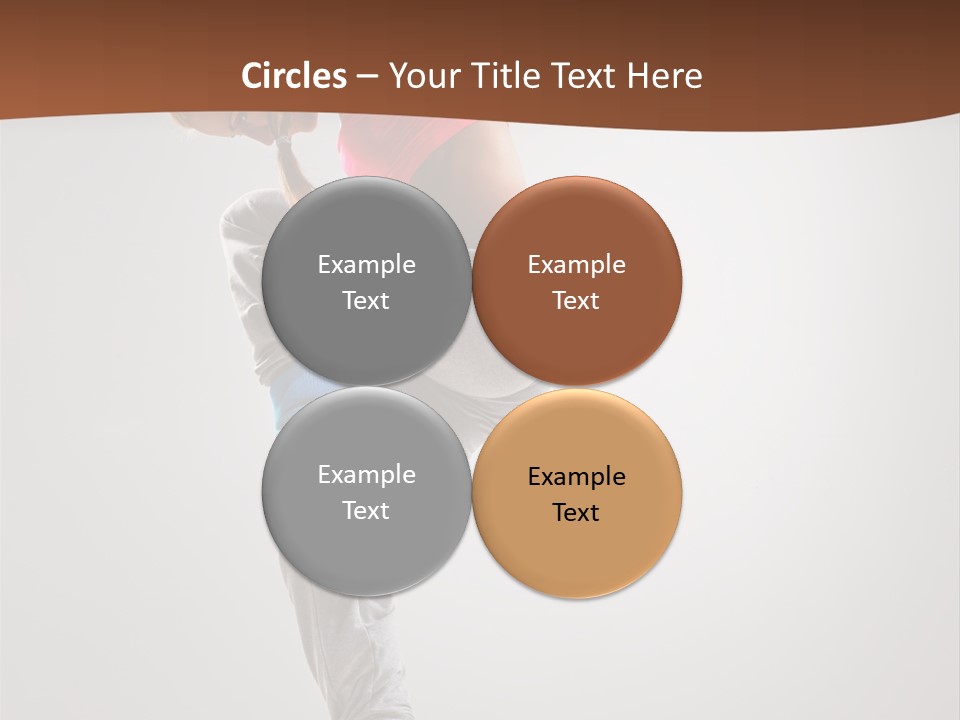 Teenager Pose Flexibility PowerPoint Template