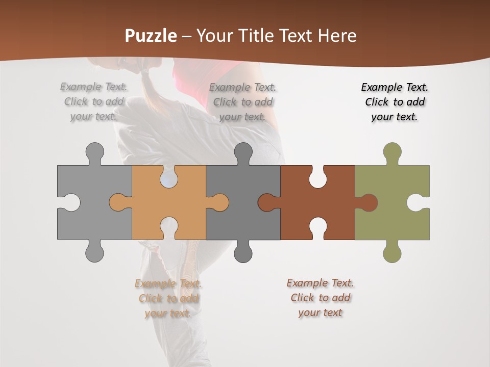 Teenager Pose Flexibility PowerPoint Template