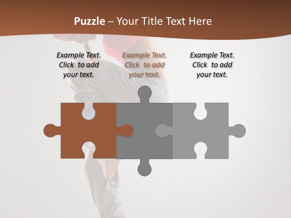 Teenager Pose Flexibility PowerPoint Template