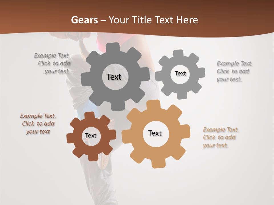 Teenager Pose Flexibility PowerPoint Template