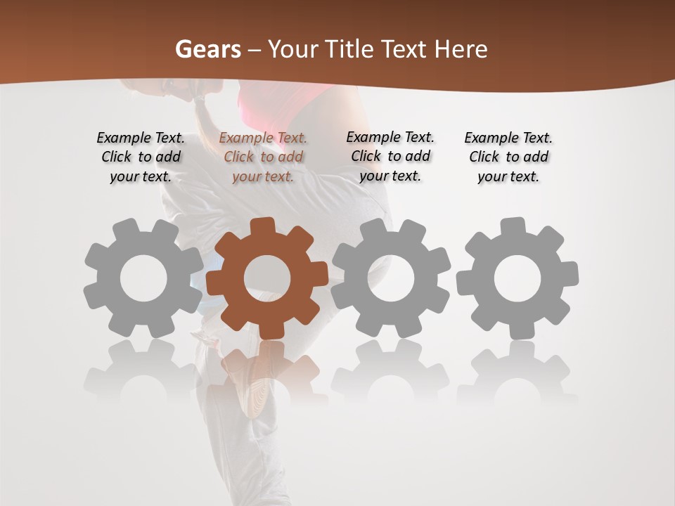 Teenager Pose Flexibility PowerPoint Template