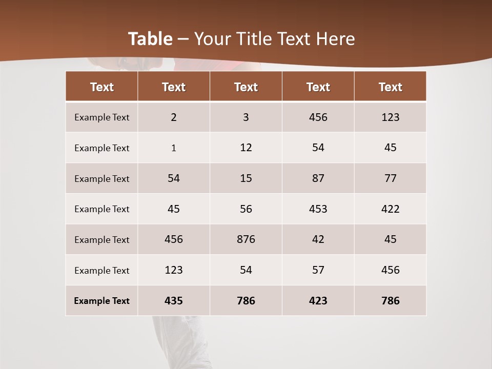 Teenager Pose Flexibility PowerPoint Template