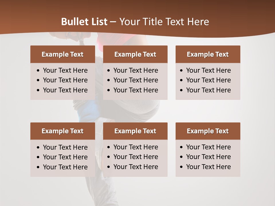 Teenager Pose Flexibility PowerPoint Template