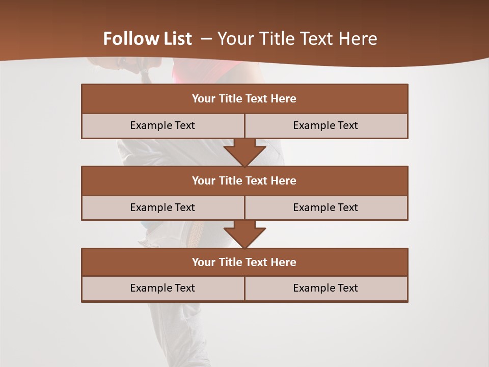 Teenager Pose Flexibility PowerPoint Template